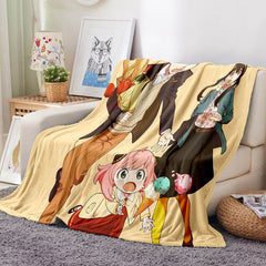 2025 NEW Spy x Family Flannel Fleece Blanket Throw Blanket for Room Decoration