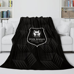 2025 NEW Stade Rennais Football Club Blanket Flannel Throw Room Decoration