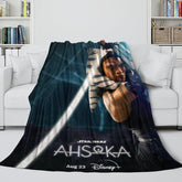 2025 NEW Star Wars Ahsoka Blanket Flannel Fleece Throw Room Decoration