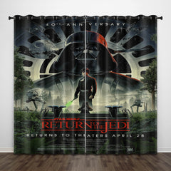 2025 NEW Star Wars Episode Vi Return Of The Jedi Curtains Blackout Window