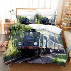 2025 NEW Steam Engine Train Bedding Set Rail Vehicles Quilt Covers Without Filler