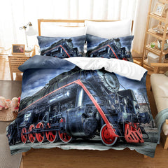 2025 NEW Steam Engine Train Bedding Set Rail Vehicles Quilt Covers Without Filler