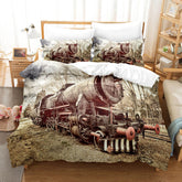 2025 NEW Steam Engine Train Bedding Set Rail Vehicles Quilt Covers Without Filler