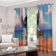 2025 NEW Stitch Curtains Cosplay Blackout Window Drapes for Room Decoration
