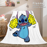 2025 NEW Stitch Flannel Blanket Warm Cozy Bed Blankets Soft Throw Blanket
