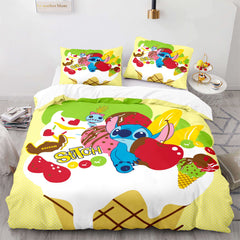 2026 NEW Stitch and Scrump Bedding Set Cosplay Quilt Duvet Cover Bed Sets