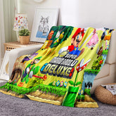 2025 NEW Super Mario Blanket Flannel Throw Room Decoration