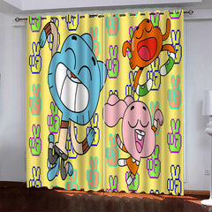 2026 NEW The Amazing World of Gumball Curtains Blackout Window Drapes