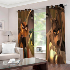 2025 NEW The BAD GUYS Curtains Blackout Window Drapes for Room Decoration