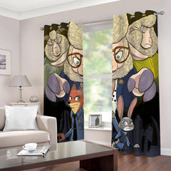 2025 NEW The BAD GUYS Curtains Blackout Window Drapes for Room Decoration