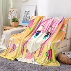 2026 NEW The Demon Girl Next Door Flannel Fleece Blanket Throw Cosplay Blanket