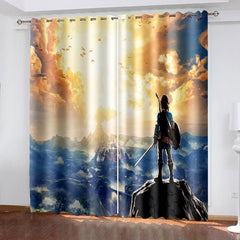 2025 NEW The Legend of Zelda Curtains Blackout Window Treatments Drapes for Room Decor