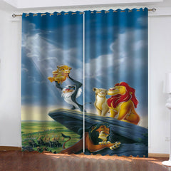 2025 NEW The Lion King Curtains Blackout Window Treatments Drapes Room Decor