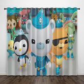2025 NEW The Octonauts Curtains Pattern Blackout Window Drapes