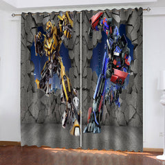 2025 NEW The Transformers Curtains Cosplay Blackout Window Drapes Room Decoration