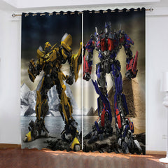 2025 NEW The Transformers Curtains Cosplay Blackout Window Drapes Room Decoration