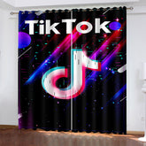 2025 NEW Tiktok Pattern Curtains Blackout Window Drapes