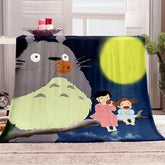 2025 NEW Totoro Blanket Flannel Throw Room Decoration