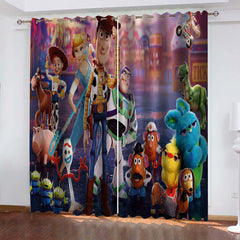 2025 NEW Toy Story Curtains Cosplay Blackout Window Drapes Room Decoration