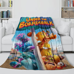 2025 NEW Under The Boardwalk Blanket Flannel Fleece Throw Room Decoration