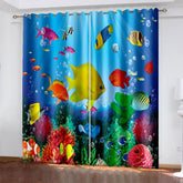 2025 NEW Undersea world Curtains Blackout Window Treatments Drapes for Room Decor