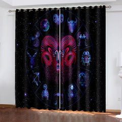 2024 NEW Universe Space Curtains Blackout Window Treatments Drapes for Room Decor