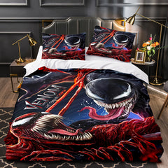 2025 NEW Venom Let There Be Carnage Cosplay Bedding Set Duvet Covers Bed Sets