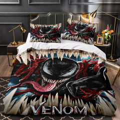 2025 NEW Venom Let There Be Carnage Cosplay Bedding Set Duvet Covers Bed Sets
