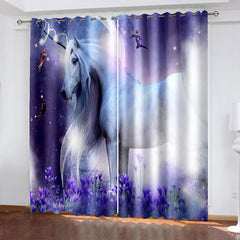 2025 NEW Zebra Horse Curtains Blackout Window Treatments Drapes for Room Decor