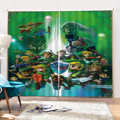 2025 NEW Zelda Curtains Cosplay Blackout Window Drapes for Room Decoration