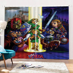 2025 NEW Zelda Curtains Cosplay Blackout Window Drapes for Room Decoration