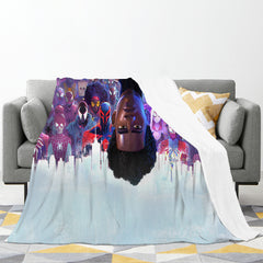 Spider-Man Across the Spider-Verse 3D Printed Plush Blanket Flannel Fleece Throw Warm Gift for Kids Adults Home Office