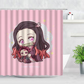 Demon Slayer Shower Curtain Waterproof Bath Curtains Bathroom Decor With Hooks