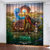 Raya and The Last Dragon Blackout Curtain for Living Room Bedroom Window Treatment