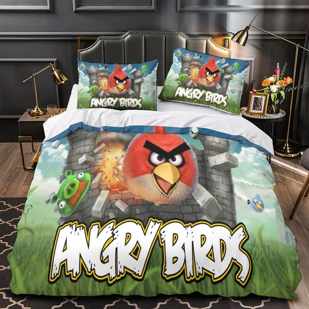 2025 NEW Angry Birds Bedding Set Quilt Duvet Covers Bedding Sets