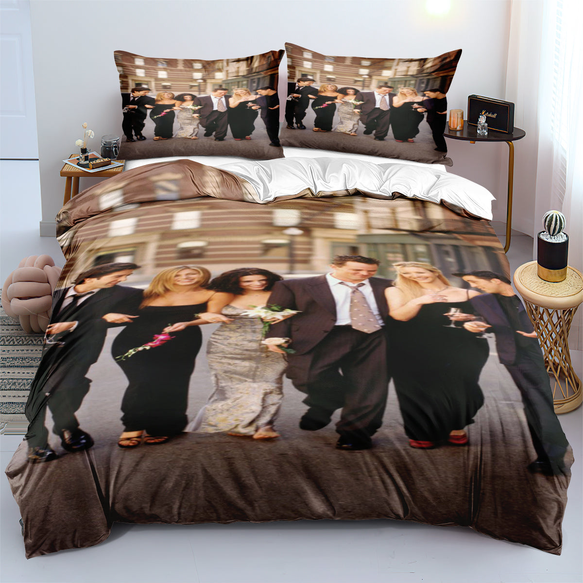 Friends TV Duvet Cover Quilt Cover Pillowcase Bedding Set Bed Linen Home Decor