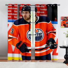 Leon Draisaitl Blackout Curtains Drapes for Window Treatment Set