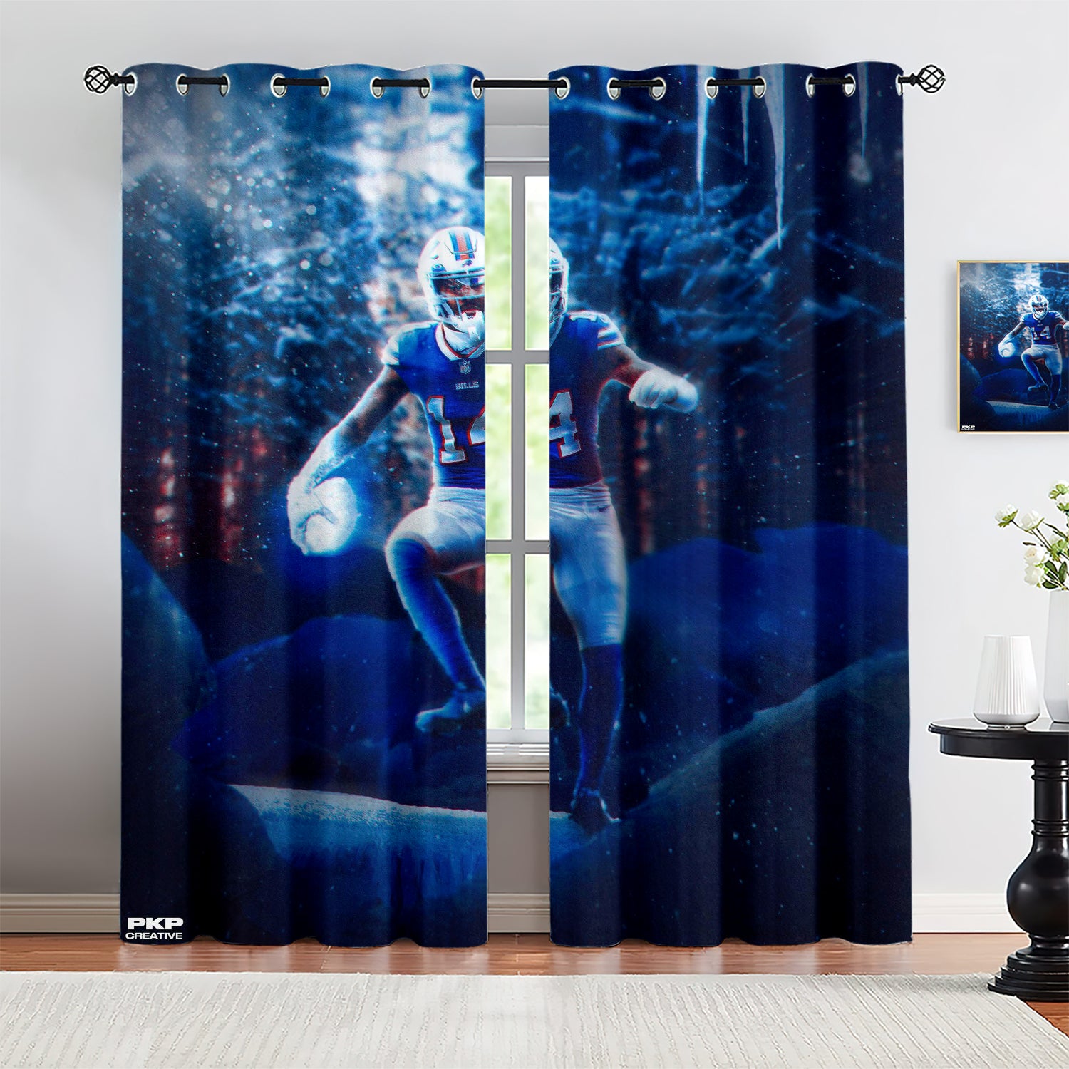 Stefon Marsean Diggs Blackout Curtains Drapes for Window Treatment Set