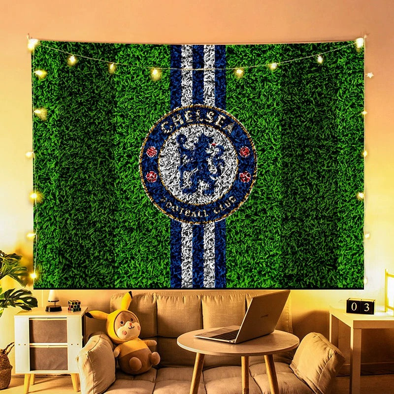 2025 New Chelsea Football Club Wall Decor Hanging Tapestry Home Bedroom Living Room Decoration Wall Decor