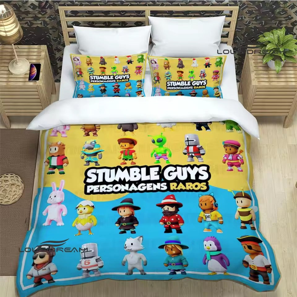 Stumble Guys Bedding Set Quilt Cover Without Filler