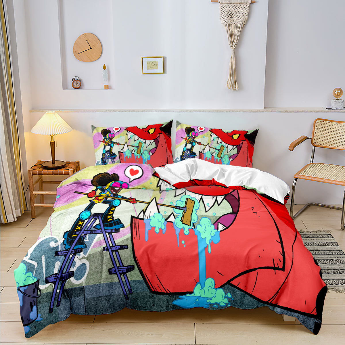 Moon Girl and Devil Dinosaur #6 3D Printed Duvet Cover Quilt Cover Pillowcase Bedding Set Bed Linen Home Decor