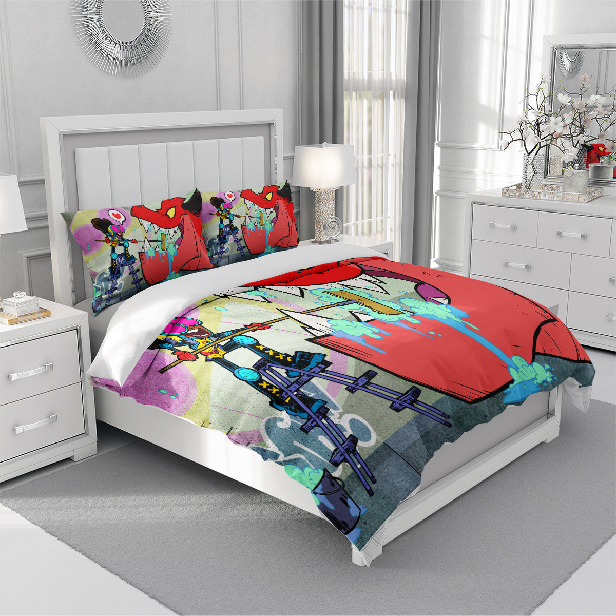 Moon Girl and Devil Dinosaur #6 3D Printed Duvet Cover Quilt Cover Pillowcase Bedding Set Bed Linen Home Decor