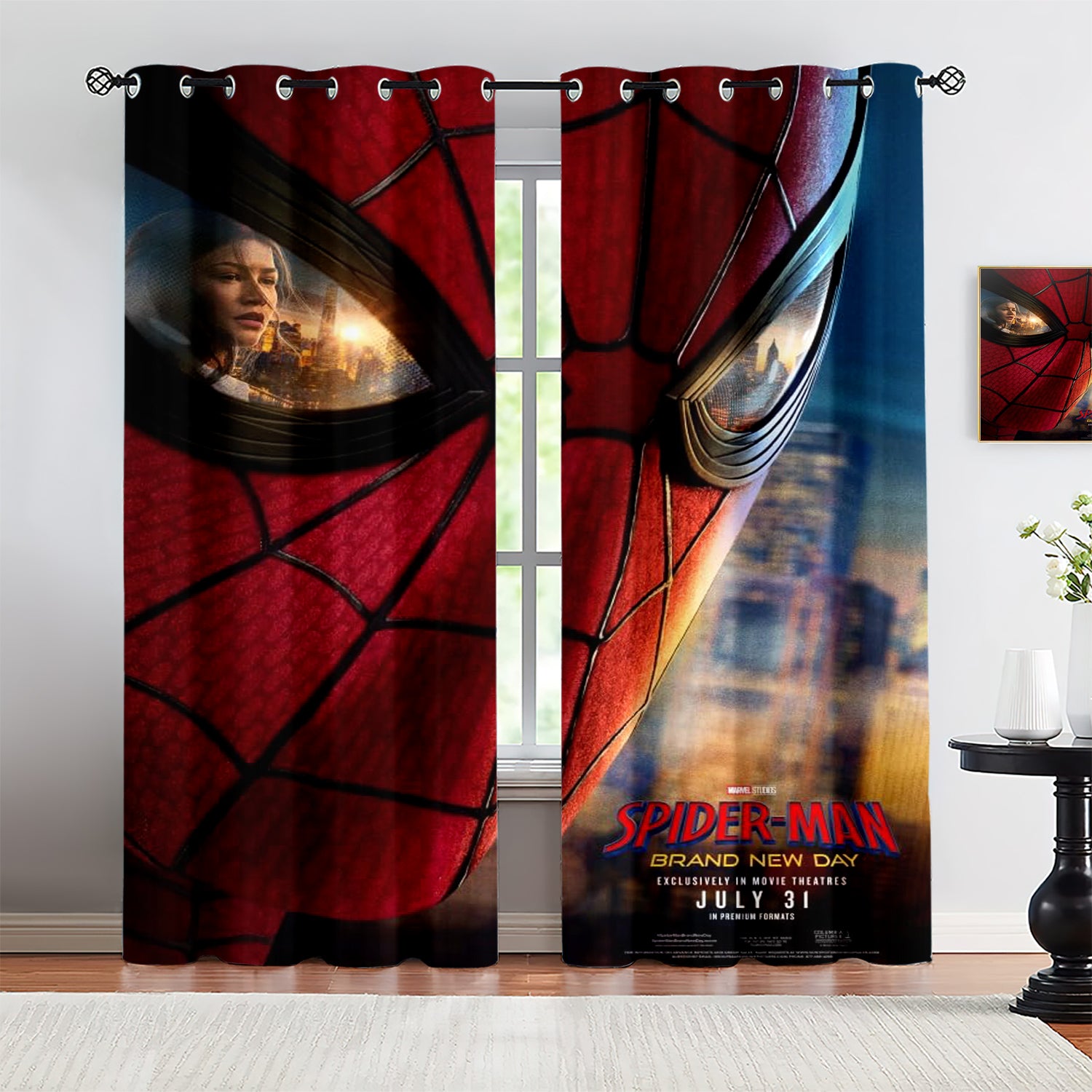 2026 Spiderman Brand New Day  Blackout Curtains Drapes For Window Treatment Set