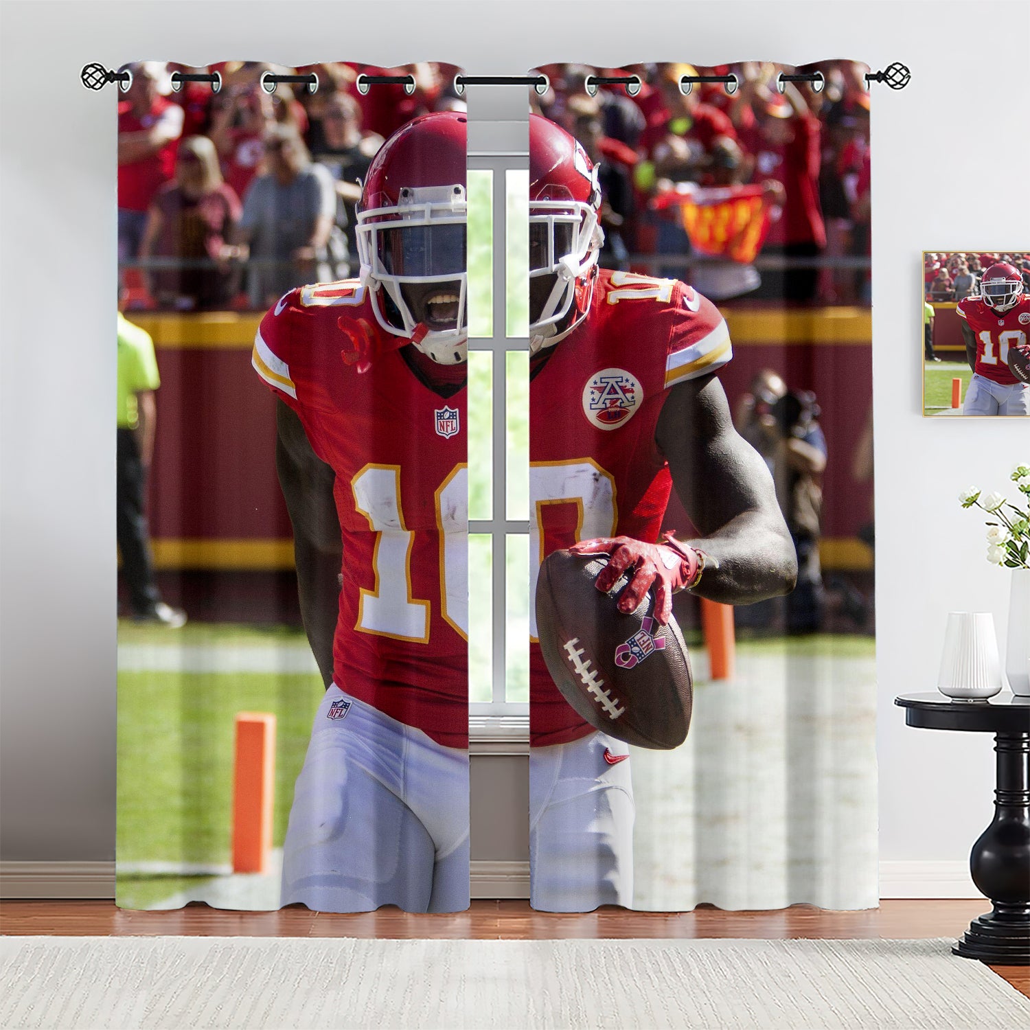 Tyreek Hill Blackout Curtains Drapes for Window Treatment Set