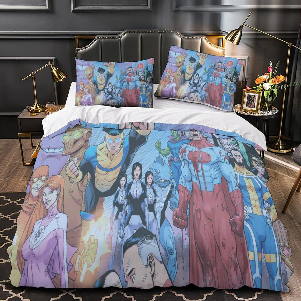 2025 NEW Invincible Superhero Bedding Set Quilt Duvet Covers Bedding Sets