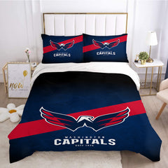 Washington Capitals Hockey League 3D Printed Duvet Cover Quilt Cover Pillowcase