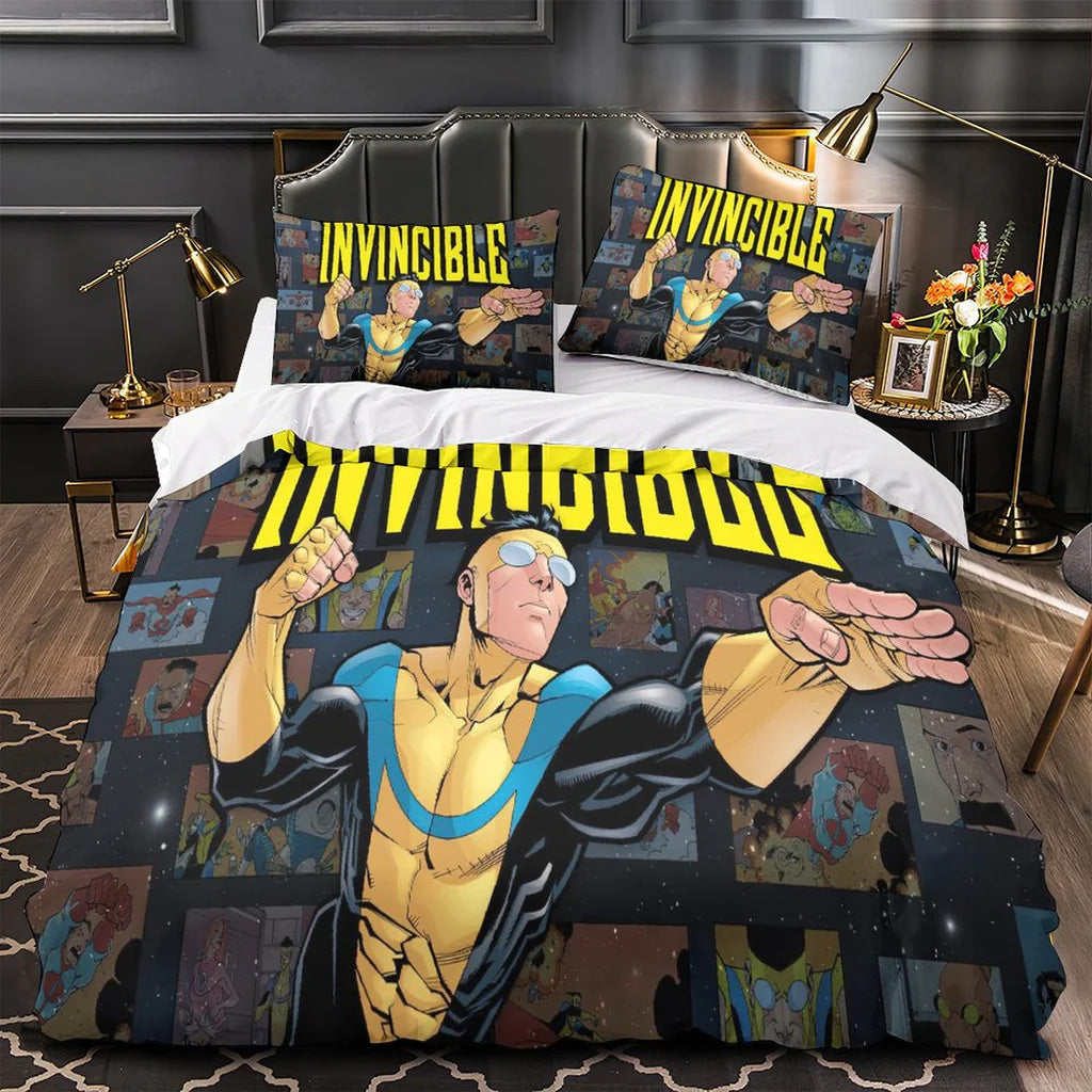 2025 NEW Invincible Superhero Bedding Set Quilt Duvet Covers Bedding Sets