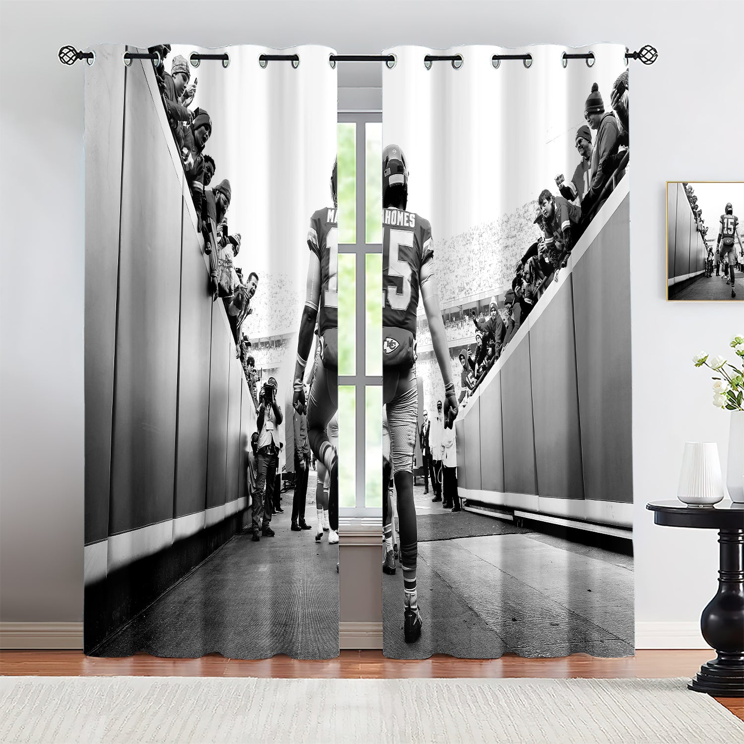 Patrick Mahomes Blackout Curtains Drapes for Window Treatment Set