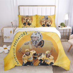 Nashville Predators Hockey League 3D Printed Duvet Cover Quilt Cover Pillowcase Bedding Set Bed Linen Home Decor