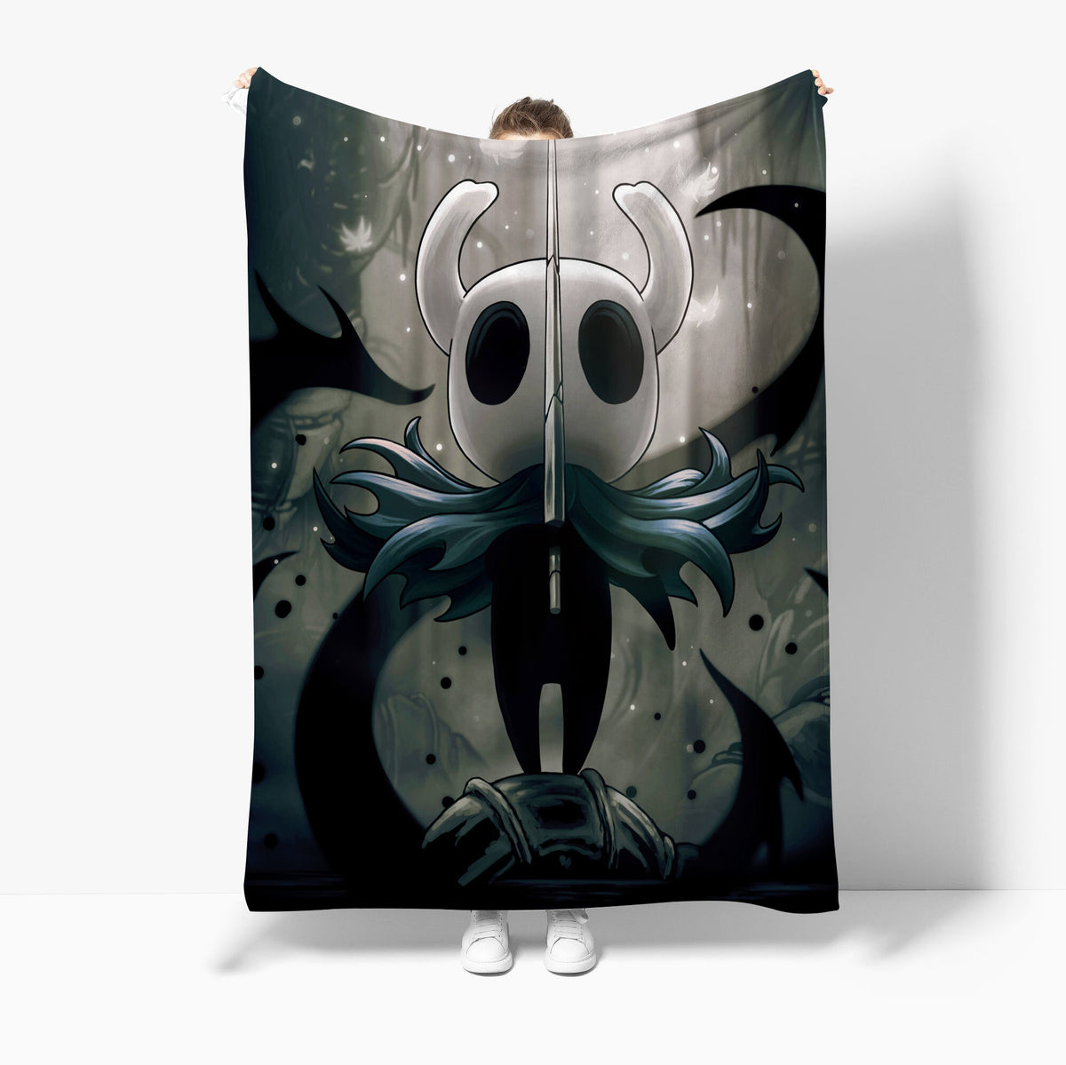 The Hollow Knight 3D Printed Plush Blanket Flannel Fleece Throw Warm Gift for Kids Adults Home Office